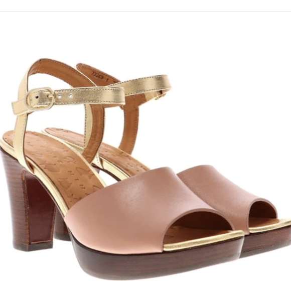 Chie Mihara Shoes - Chie Mahara heeled platform sandals Erick in nude brand new current style